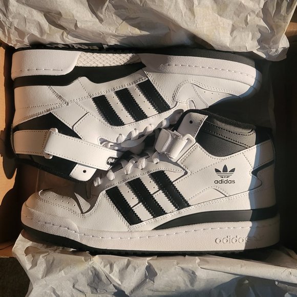 adidas Originals Other - Adidas Originals Forum Mid Sneakers in White and Black